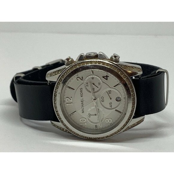 Michael Kors MK5165 Women\'s Black Leather Analog S main image 9